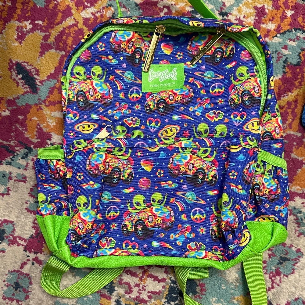Lisa Frank Alien Print Backpack